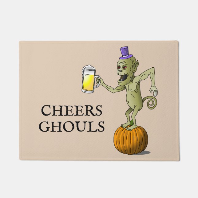Felpudo Fiesta de Halloween de Cheers Ghouls (Anverso)