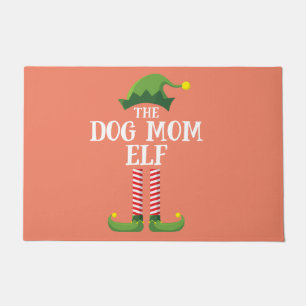 Felpudo Fiesta de Navidades del grupo familiar Dog Mom Elf