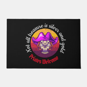 Felpudo fiesta de Piratas divertido bienvenido Doormat
