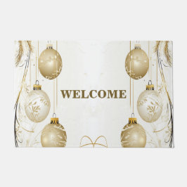 Felpudo Fiesta de vacaciones de los Navidades del Ornament