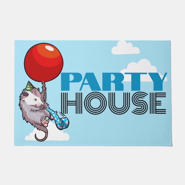 Felpudo FIESTA HOUSE Funny Possum Balón flotante Opossum (Anverso)