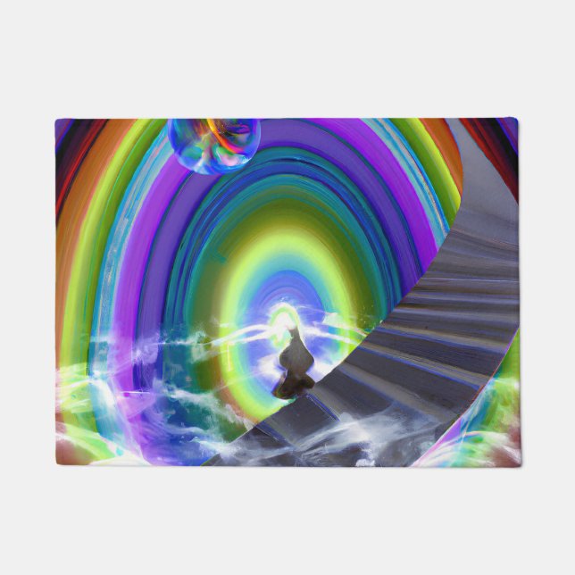 Felpudo Figura de misterio en el Stargate interdimensional (Anverso)