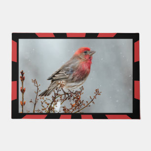 Felpudo Finca de casa en nieve - Fotografía original