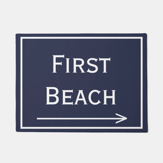 Felpudo First Beach Newport Doormat (Anverso)