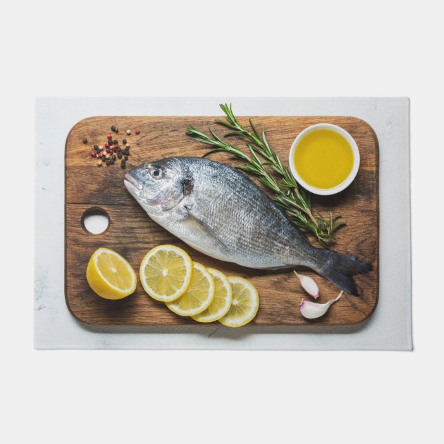 Felpudo Fish Dorado (Anverso)