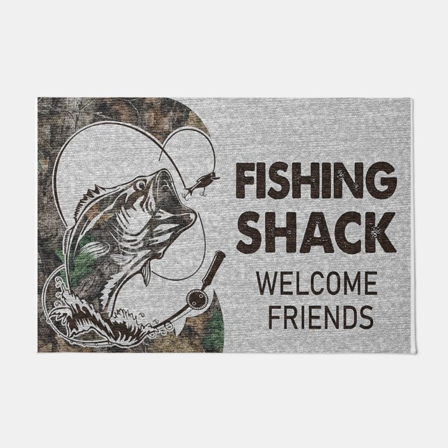Felpudo Fishing Shack Welcome Friends (Anverso)
