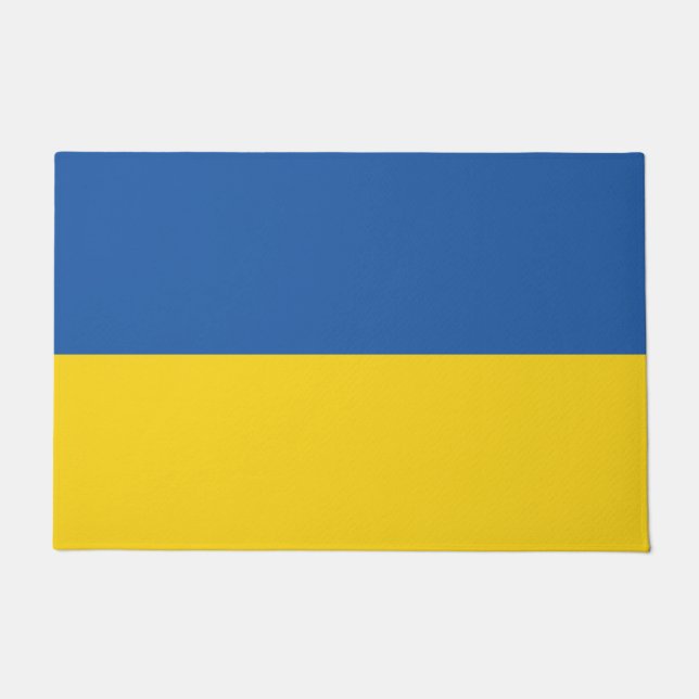 Felpudo Flag of Ukraine Button (Anverso)