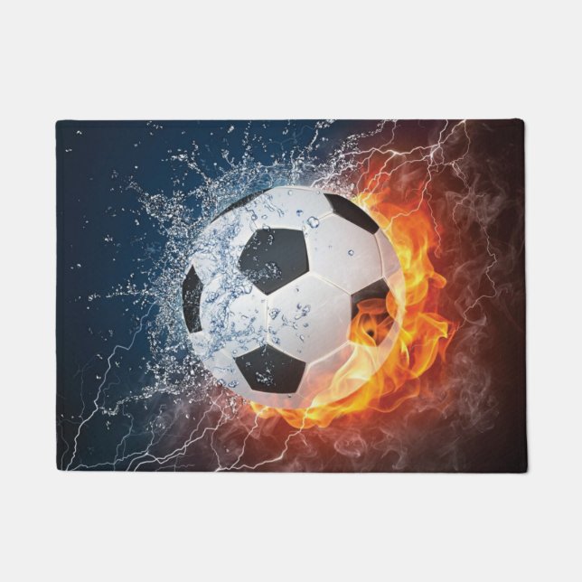 Felpudo Flamante Cojín decorativo de fútbol/baloncesto de  (Anverso)