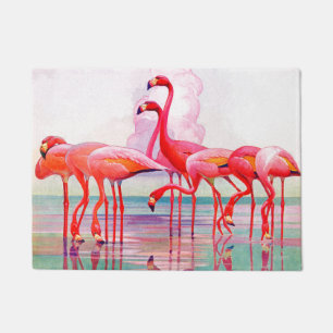 Felpudo Flamencos rosas de Francis Lee Jaques