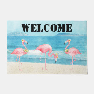 Felpudo Flamingo Coastal Door Mat