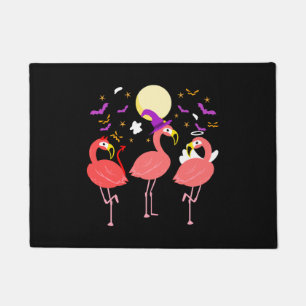 Felpudo Flamingo Halloween