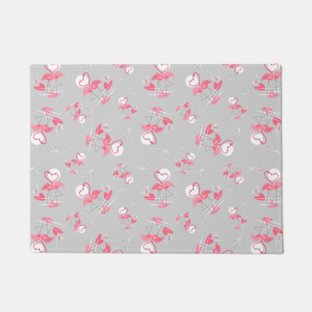 Felpudo Flamingo Love Multi doormat (Anverso)