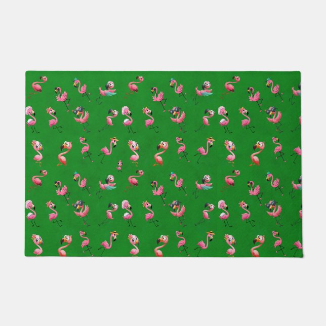 Felpudo Flamingos (Anverso)