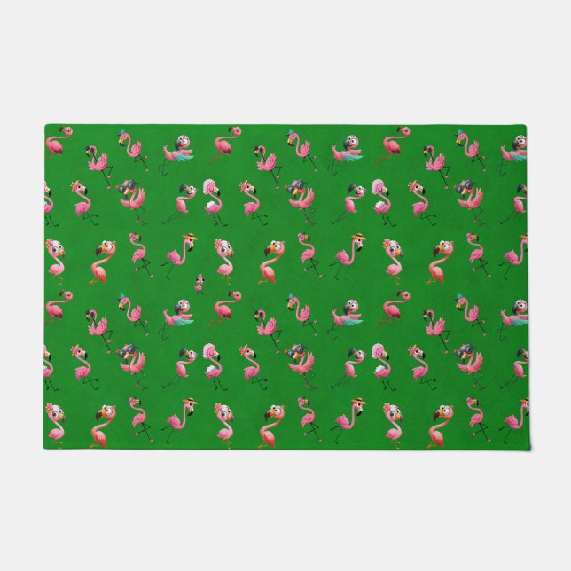 Felpudo Flamingos (Anverso)