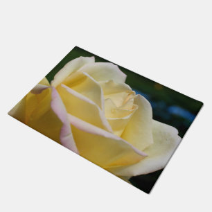 Felpudo Flor amarillo rosebudo