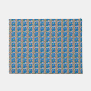 Felpudo Flor azul