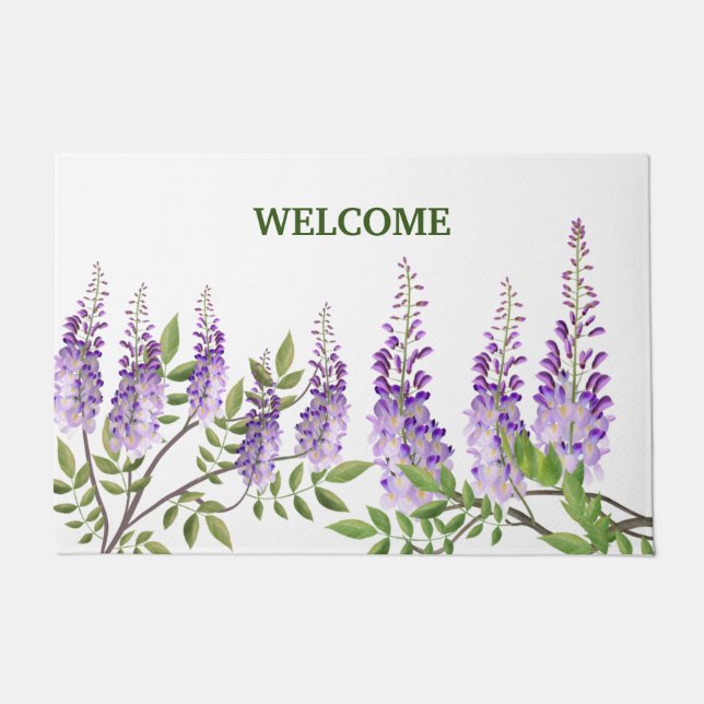 Felpudo flor con texto (Anverso)