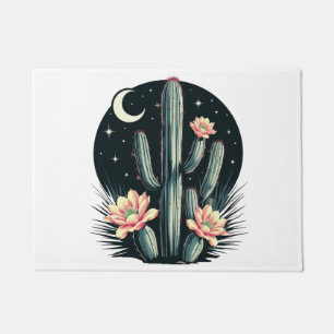 Felpudo Flor de cactus nocturna