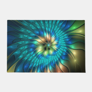 Felpudo Flor de fantasía luminosa, fragancia abstracta col