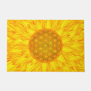 Felpudo Flor de la vida - girasol #3