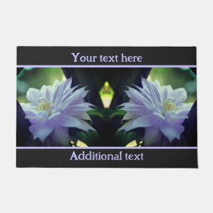 Felpudo Flor De Lavanda Clematis En Trellis Personalizada