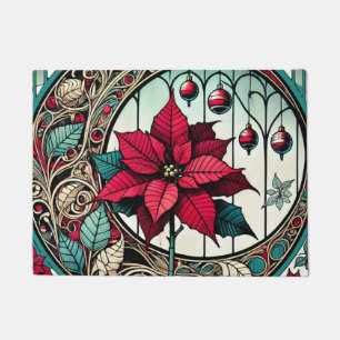 Felpudo Flor de Navidades de Poinsettia
