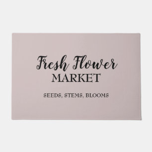 Felpudo Flor fresca en el mercado