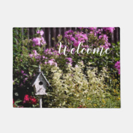 Felpudo Flor Jardín Casa De Aves Pastel Pintura