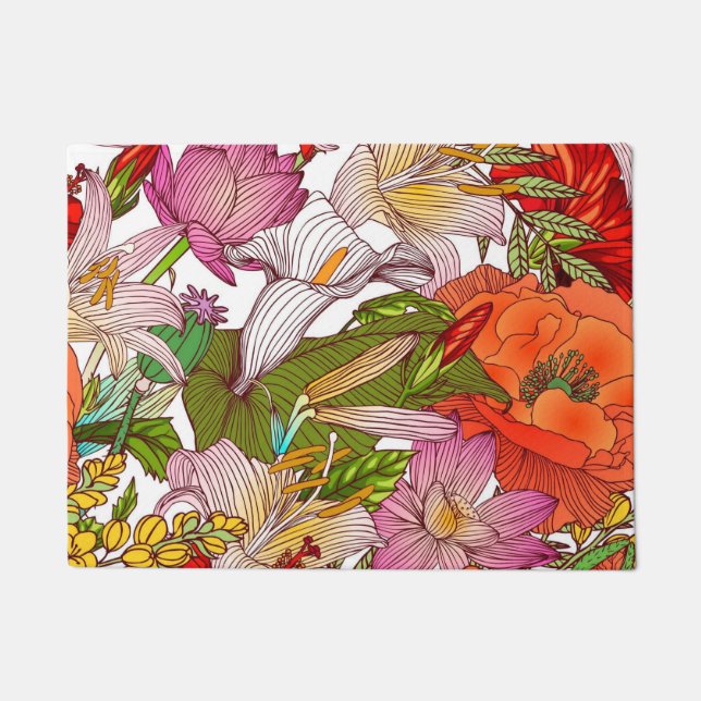 Felpudo Floral estética (Anverso)