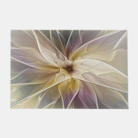 Floral Fantasía Oro berenjena Resumen Arte Fractal