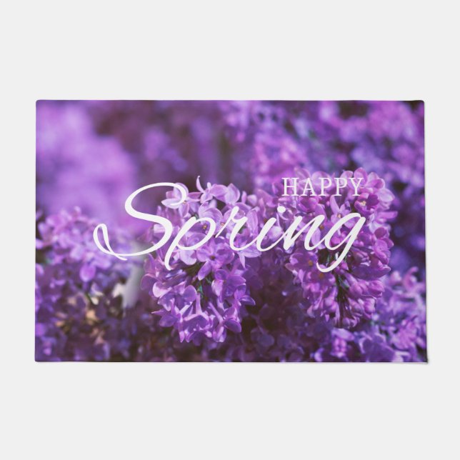 FELPUDO FLORAL FELIZ PRIMAVERA (Anverso)