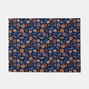 Felpudo Floral folclórica rústica