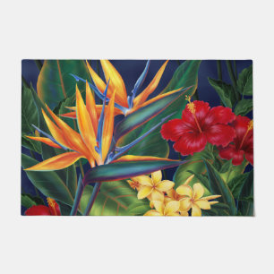 Felpudo Floral hawaiano del paraíso tropical