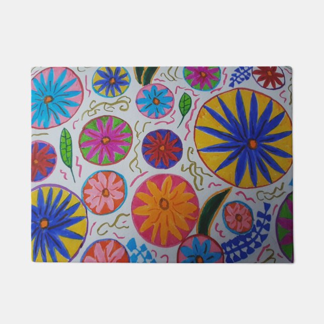 Felpudo Floral moderna (Anverso)