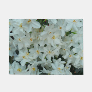 Felpudo Flores blancas de arcissus paperblancas