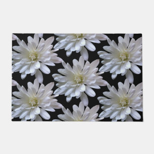 Felpudo Flores blancas de margarita blanca
