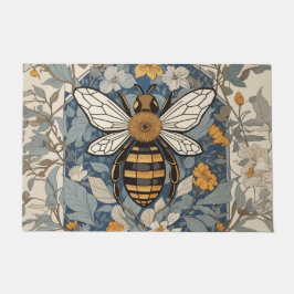 Felpudo Flores de abeja y silvestres de época