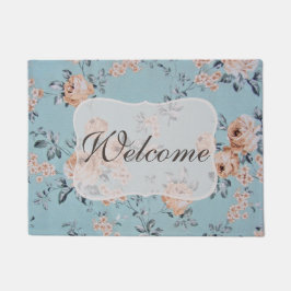 Felpudo Flores de amarre - Mat de puerta de 18" x 24"