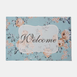 Felpudo Flores de amarre - Mat de puerta de 24" x 36"