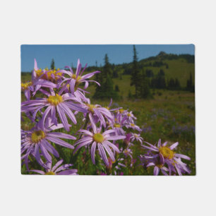 Felpudo Flores de Aster Púrpura en Mount Rainier