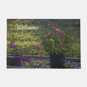 Felpudo Flores de Bougainvillea Bienvenida Spiegeland Door