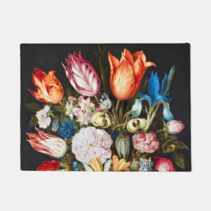 Felpudo Flores de época en un vaso de Ambrosius Bosschaer