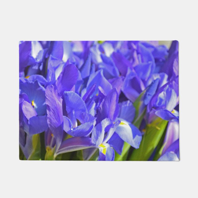 Felpudo Flores de iris (Anverso)