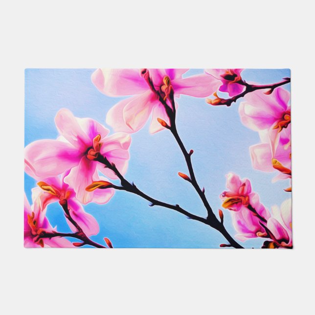 Felpudo Flores de primavera (Anverso)