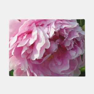 Felpudo Flores florales rosa rosadas romanas elegantes Peo