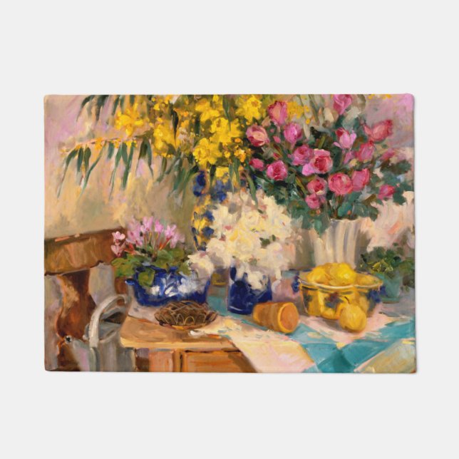 Felpudo Flores frescas II (Anverso)