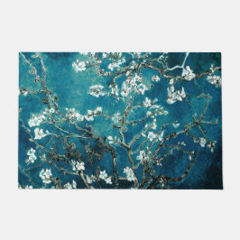 Felpudo Flores oscuras de almendros Verde azulados por Van