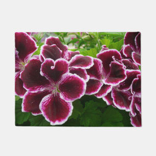 Felpudo Flores Regal Geranium Elegante Maroon Floral Lugga