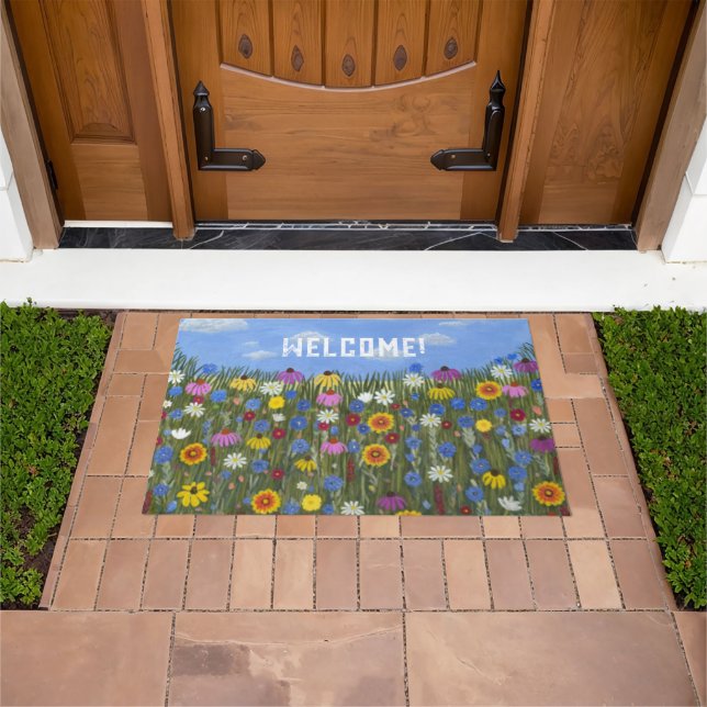 Felpudo Flores silvestres con margaritas (Exterior)
