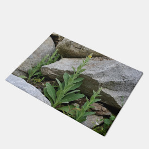 Felpudo Flores silvestres entre rocas